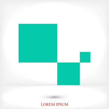 Küpleri düz simgesi