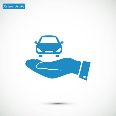 Ekibimizi elinde araba simgesinin