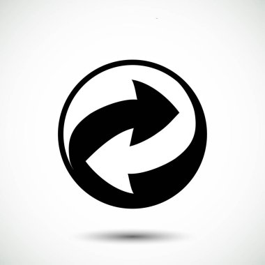 geri dönüşüm işareti simgesi