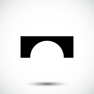 Köprü düz simgesi