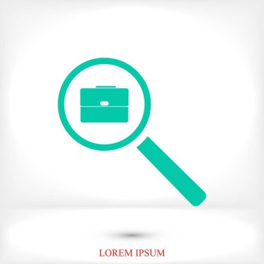 büyüteç simgesini çantada