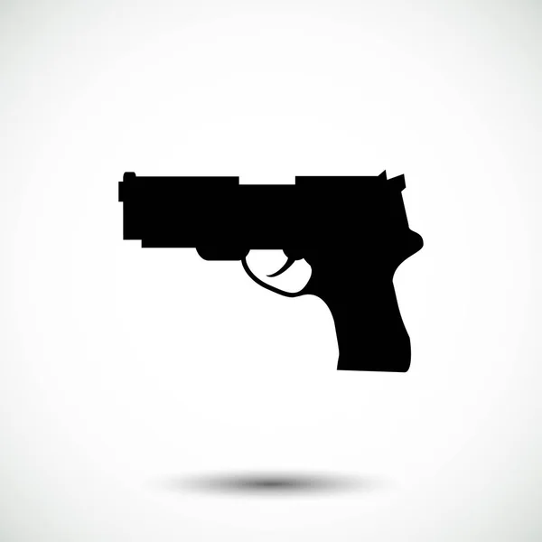 Icono de la tarjeta pistola — Vector de stock