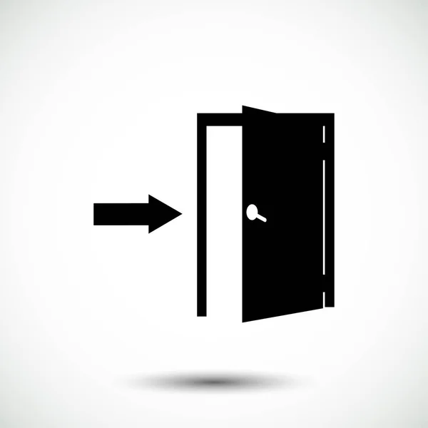 Exit deur pictogrammen — Stockvector