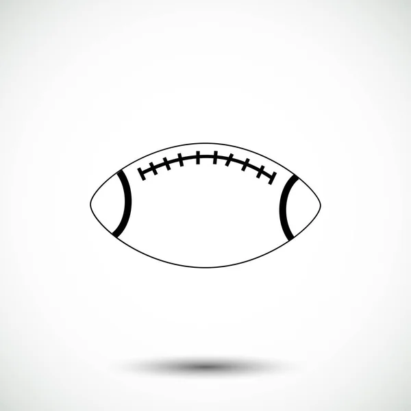 Icône symbole de rugby — Image vectorielle