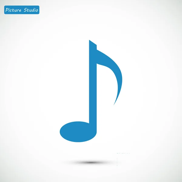 Icône signe note de musique — Image vectorielle