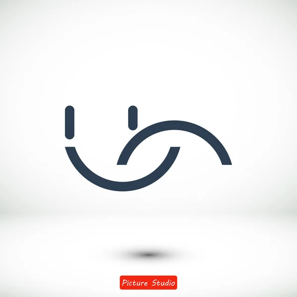 Icono de la tarjeta sonrisa — Vector de stock