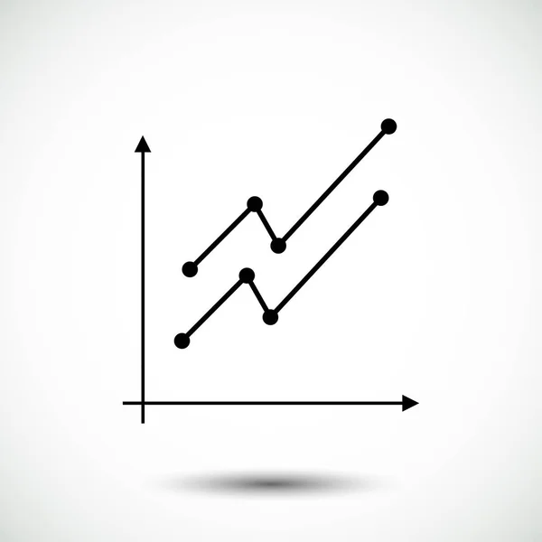 Graf ikony — Stockový vektor