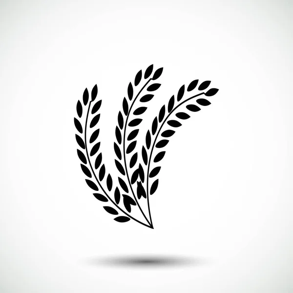 Wheat flat icon — Stock Vector