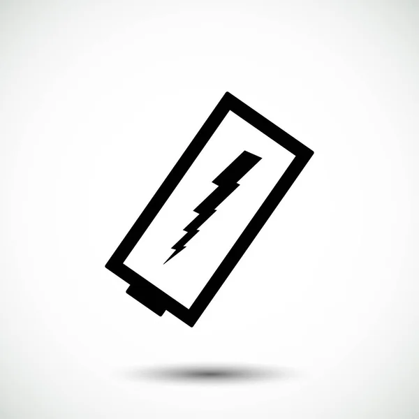 Afladet batteri ikon – Stock-vektor