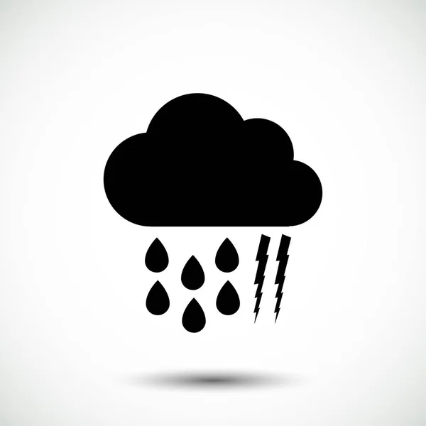 Nube de lluvia icono — Archivo Imágenes Vectoriales