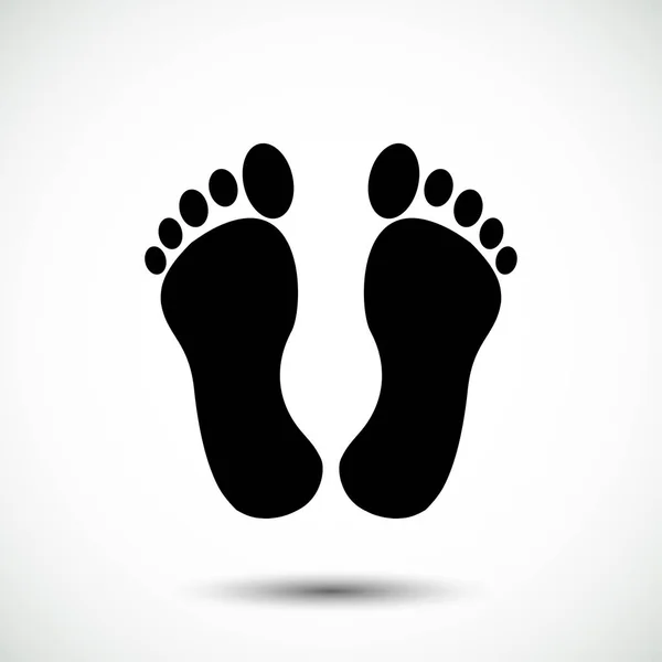 Footprint card icon — Stock Vector