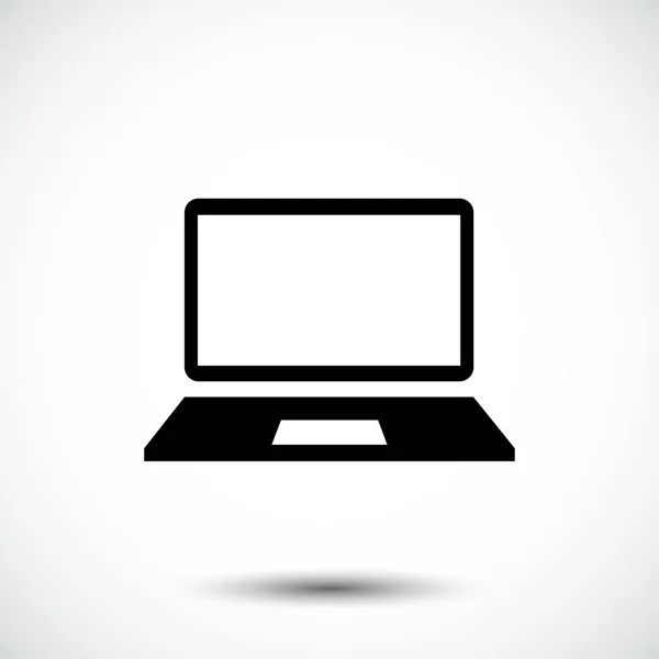 Computer Icona piatta — Vettoriale Stock
