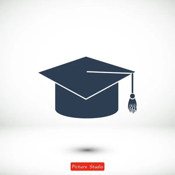 Icono de la tapa de graduación — Vector de stock