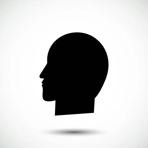 Icona testa umana — Vettoriale Stock