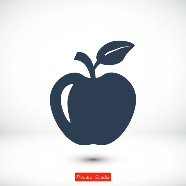 Apfelkarte-Symbol — Stockvektor