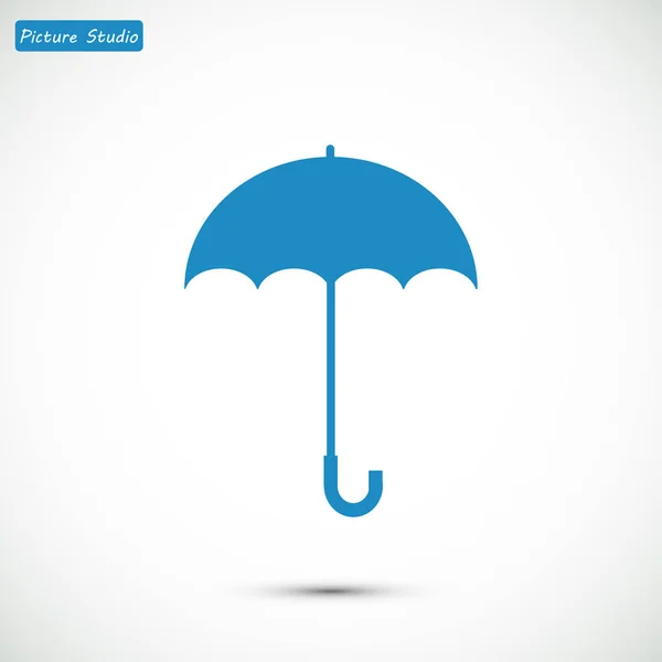 Icône de carte parapluie — Image vectorielle