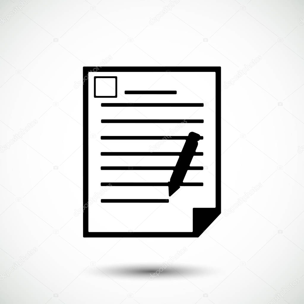 document flat icon