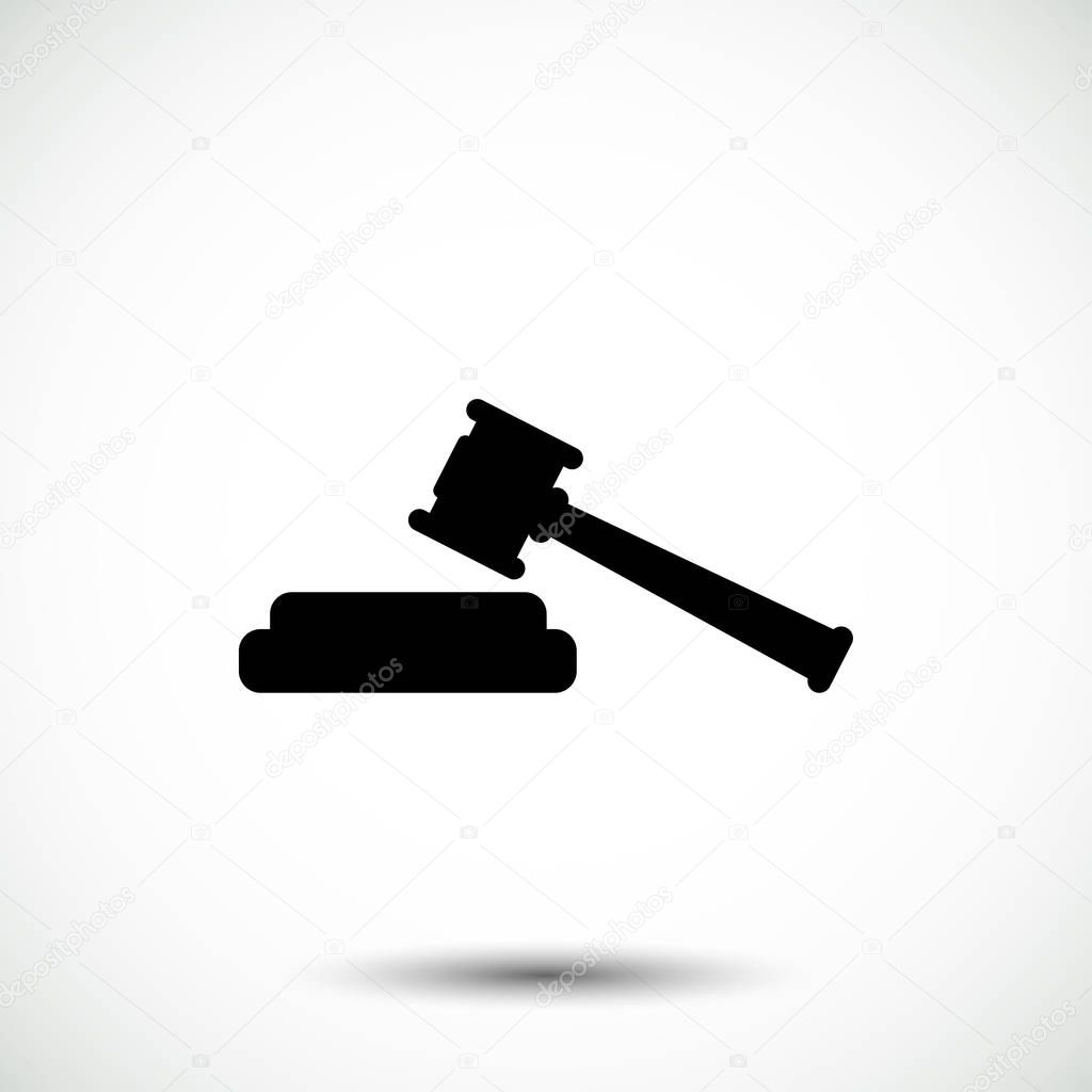 Hammer judge icon