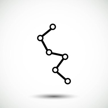 düz diyagram simgesi