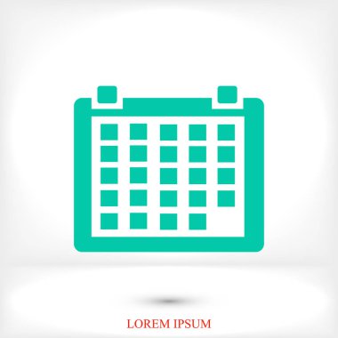 Takvim kartı simgesini