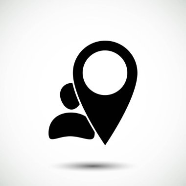 İşaretçi düz simgesi