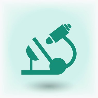 Mikroskop Düz Simgesi