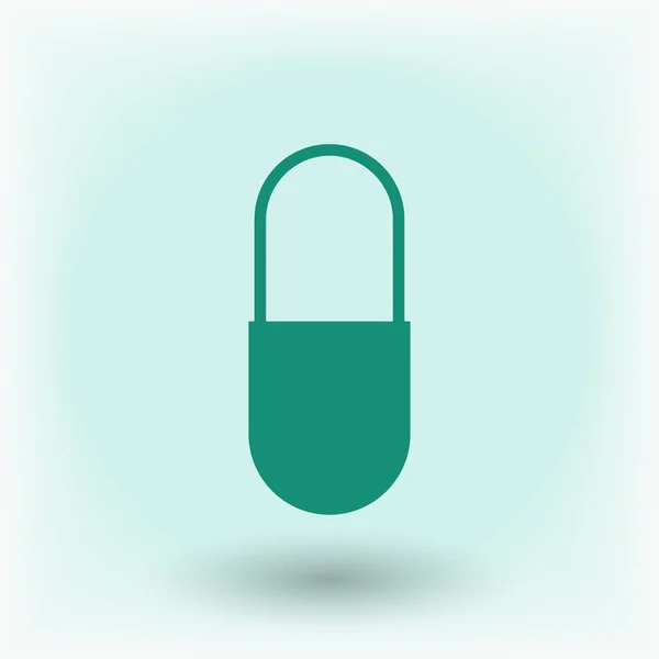 Capsul Tablet icon — Stockvector