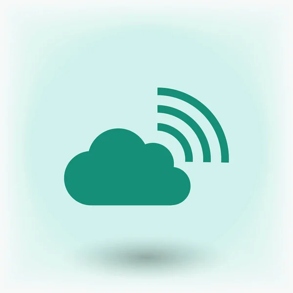 Icono de la nube wi-fi — Archivo Imágenes Vectoriales