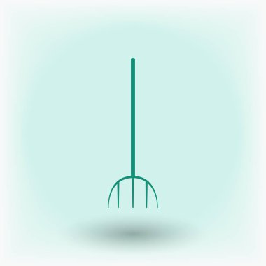 Bahçe çatal simgesi