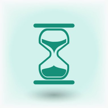 kum saati düz simgesi