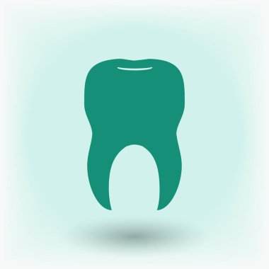 Diş düz simgesi