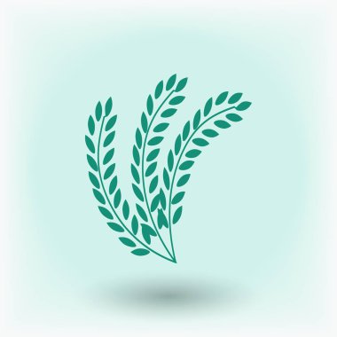 Buğday düz simgesi