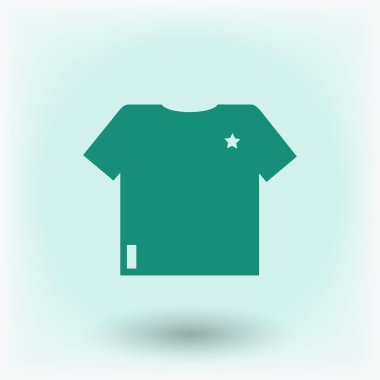 Tişört Düz Simgesi