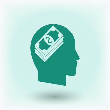 Para ile kafa simgesi