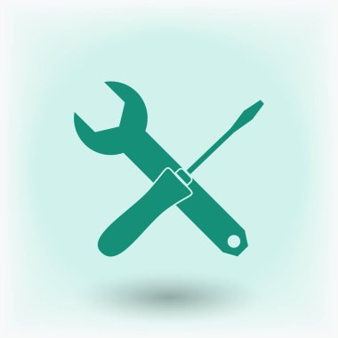 Düz İngiliz anahtarı simgesini 