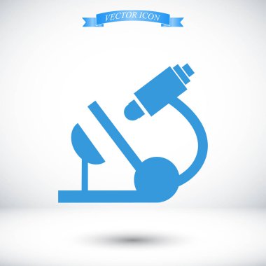 Mikroskop Düz Simgesi