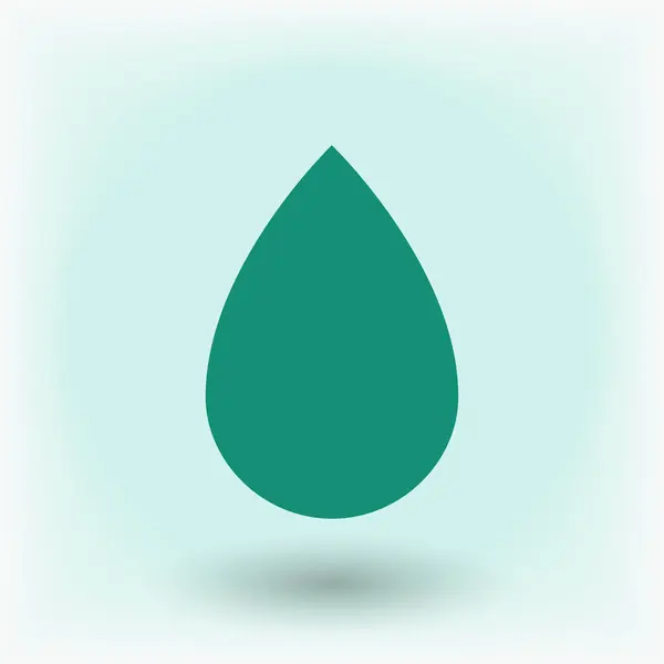 Pictogram waterdruppel — Stockvector