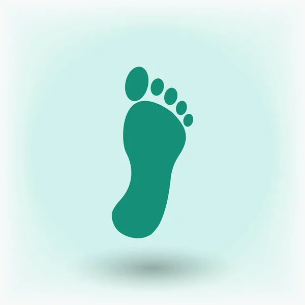 Human footprint icon — Stock Vector