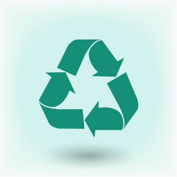 Recycle teken pictogram — Stockvector