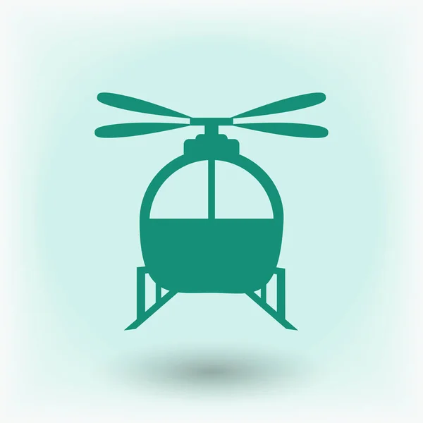 Helicóptero iconos planos — Vector de stock