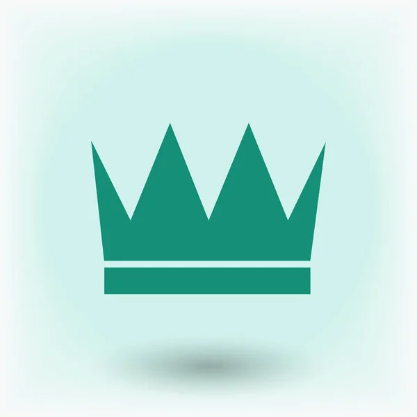 Kroon teken pictogram — Stockvector