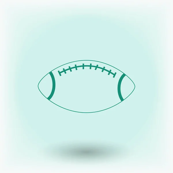 橄榄球符号图标 — 图库矢量图片