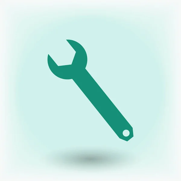 Llave Icono plano — Vector de stock