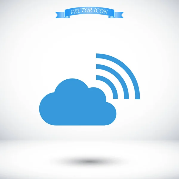 Icono de la nube wi-fi — Archivo Imágenes Vectoriales