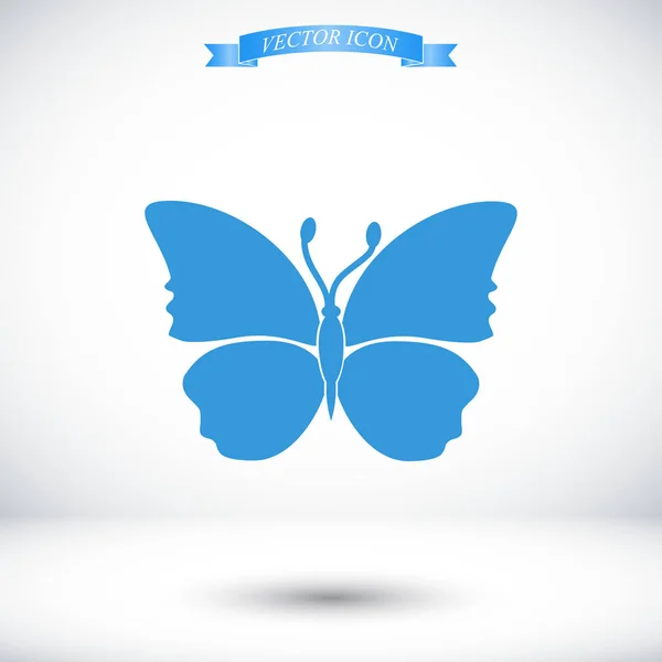Icono de signo de mariposa — Archivo Imágenes Vectoriales