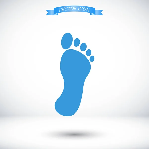 İnsan ayak izi simgesi — Stok Vektör