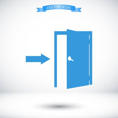 kapı ile ok simgesi