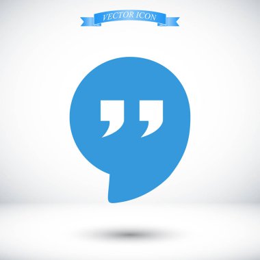 Konuşma balonu simgesinin alıntı