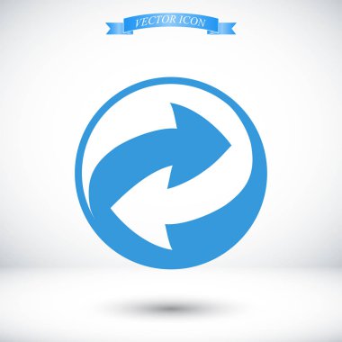 geri dönüşüm işareti simgesi