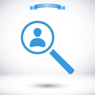 Büyüteç insan silueti